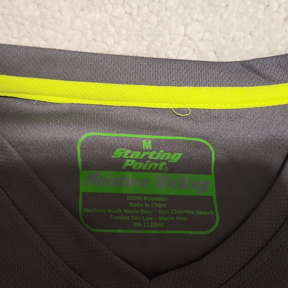 Short sleeve tee...Starting Point...size Med...new with tag...lime/gray